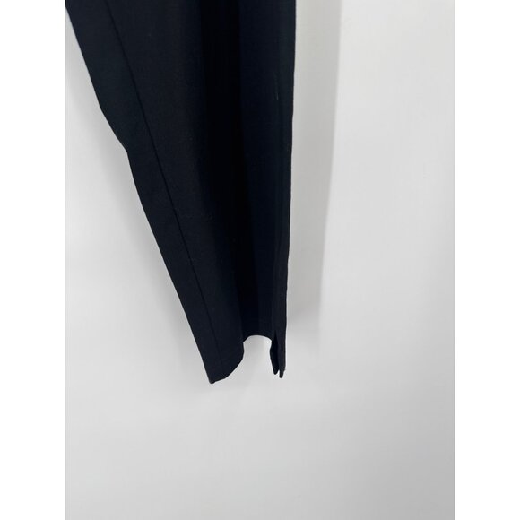Eileen Fisher Black Stretch cotton Ankle Pants  Womens Size Small side zip - Picture 2 of 4